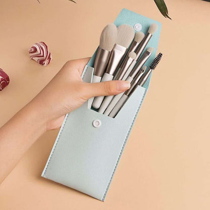 A Set Of 8 Portable Makeup Brushes, Suitable For Concealer, Foundation, Soft Bristles, Eye Makeup Tools, Beginner Mini Set, Portable Beauty Tools