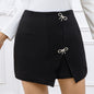 Ladies' Fashionable And Elegant Temperament, Versatile Bow Decoration, Back Zipper, Half Length Shorts