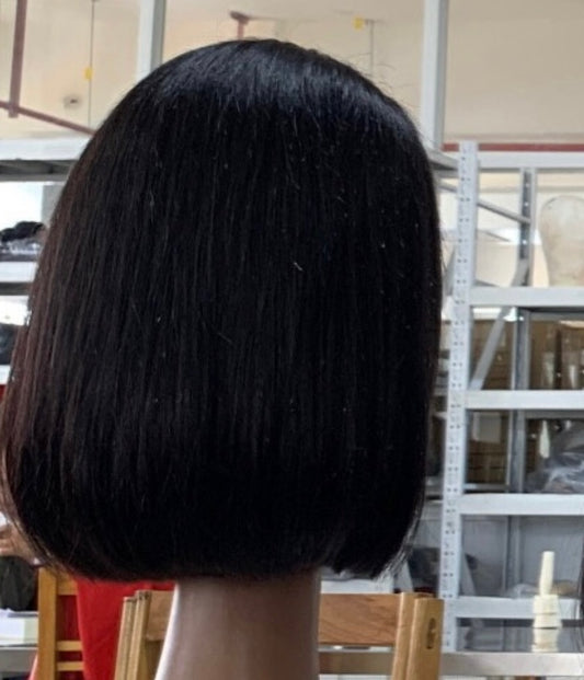 Double drawn 13x4 straight black 10inch